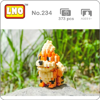 SC Pocket Monster Butterfree sudowooodo Froakie Growlithe Raichu Mudkip животное DIY мини-строительство алмаз маленькие блоки кирпичная игрушка - Цвет: Growlithe