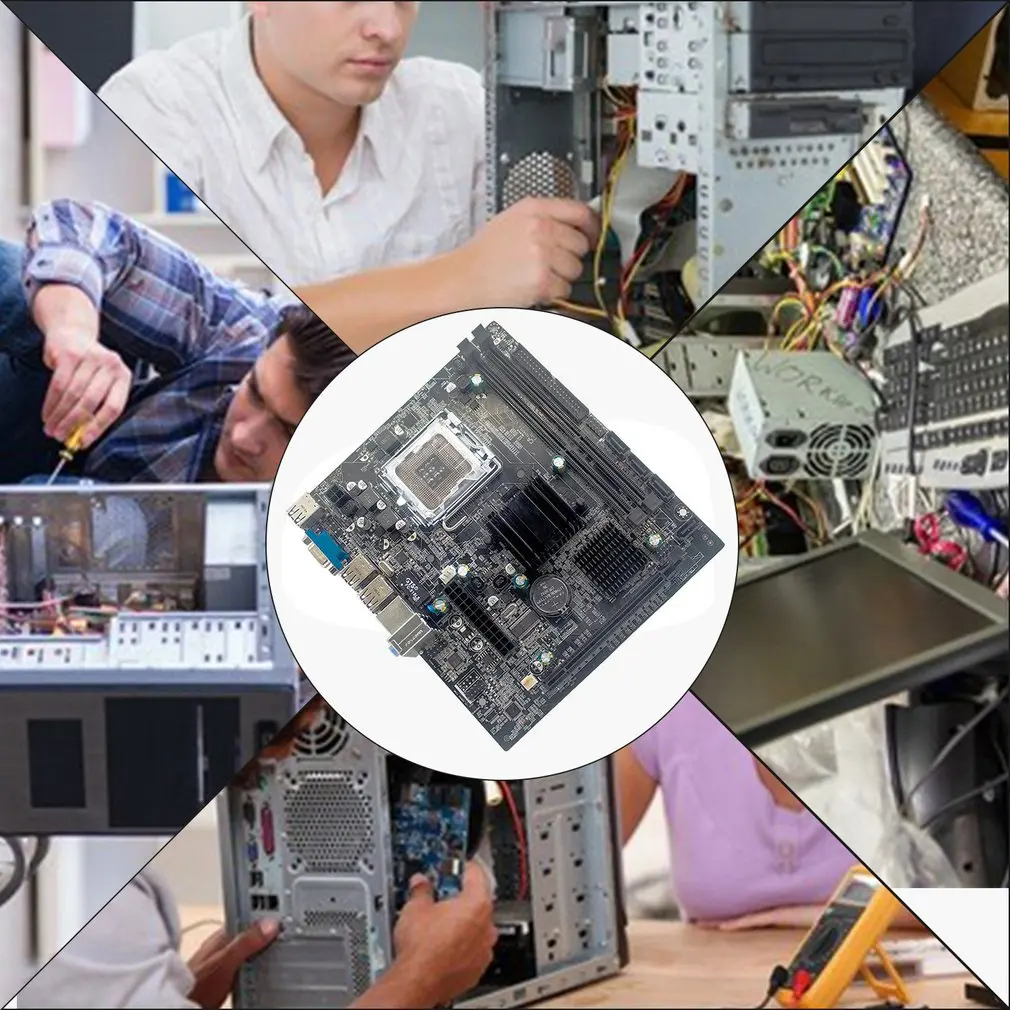 Компьютерная материнская плата G41 M-ATX DDR3 со встроенной графией двухканальная 8G USB