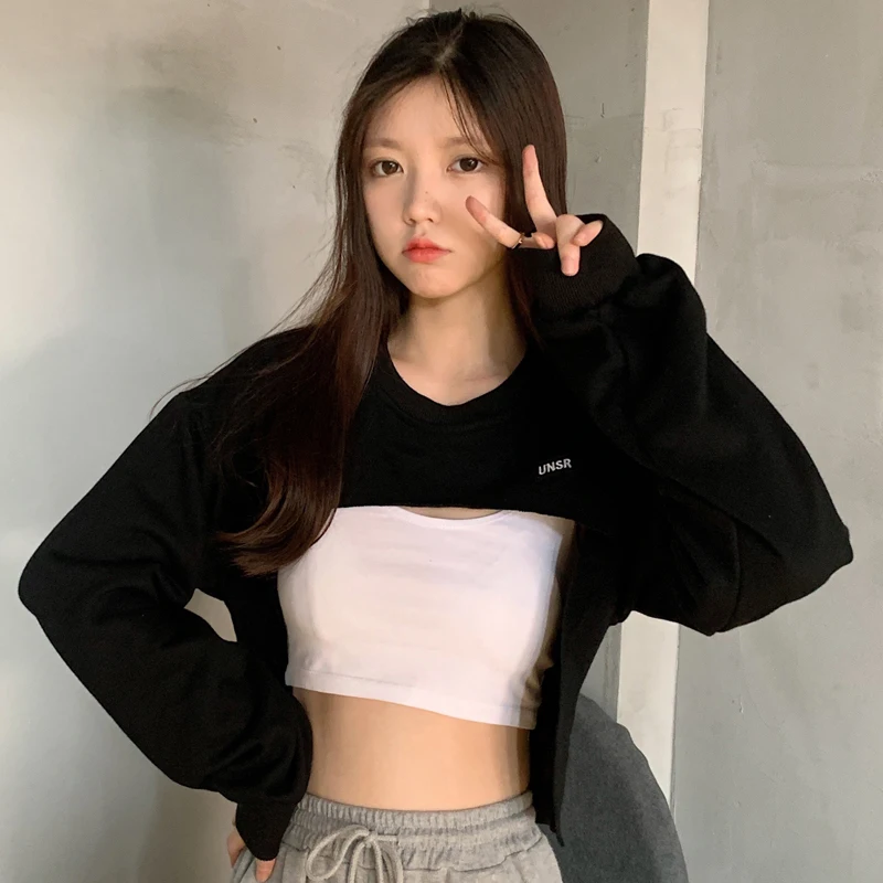 

Real Shot Thin Short Sweater Women's Loose Korean Street