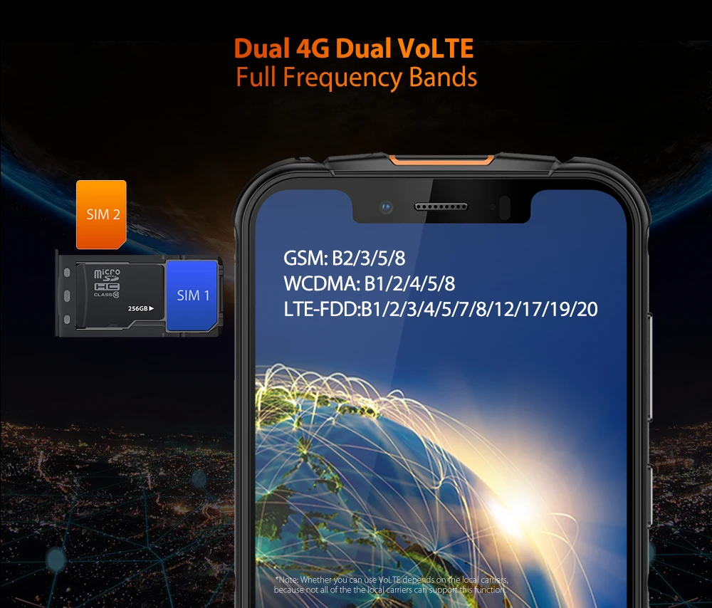 Ulefone Armor 5S 5,85 ''водонепроницаемый IP68 NFC прочный MT6763 Otca-core Android 9,0 4 Гб+ 64 Гб Беспроводная зарядка 4G LTE мобильный телефон