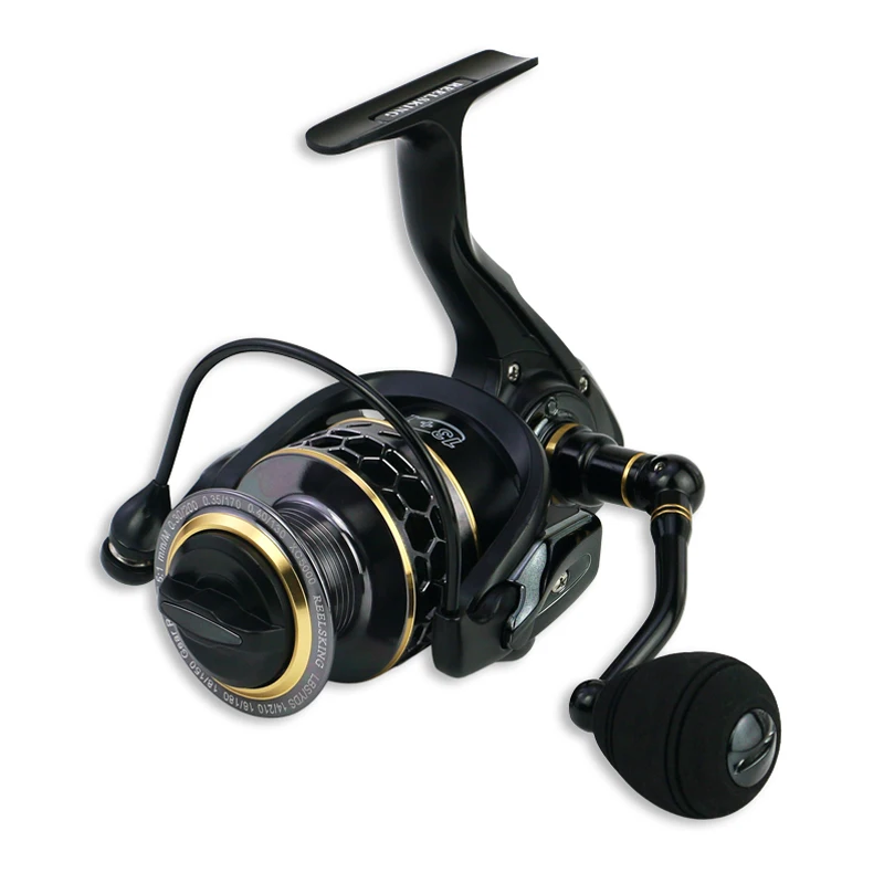 

5.1:1 Gear Ratio CNC Machined Fishing Reel Aluminum Handle Spinning Reel 2000-7000 Long-casting Reel Fishing Tackle