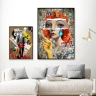 Картина на холсте скелет в костюме, настенный художественный журнал, плакат и картина для спальни, Современная декоративная картина для дома