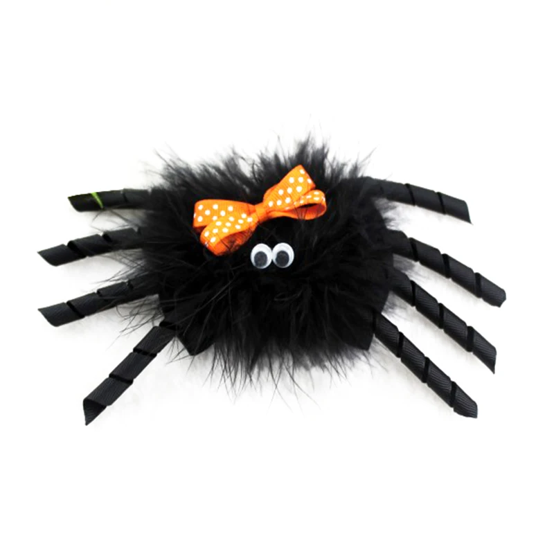 5 шт. 4 дюйма бант для волос на Хэллоуин паука девочек-подростков вечерние