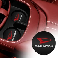 2pcs 70mm car logo cup pad holder coaster non slip mat for daihatsu terios sirion mira materia rocky yrv car styling accessories