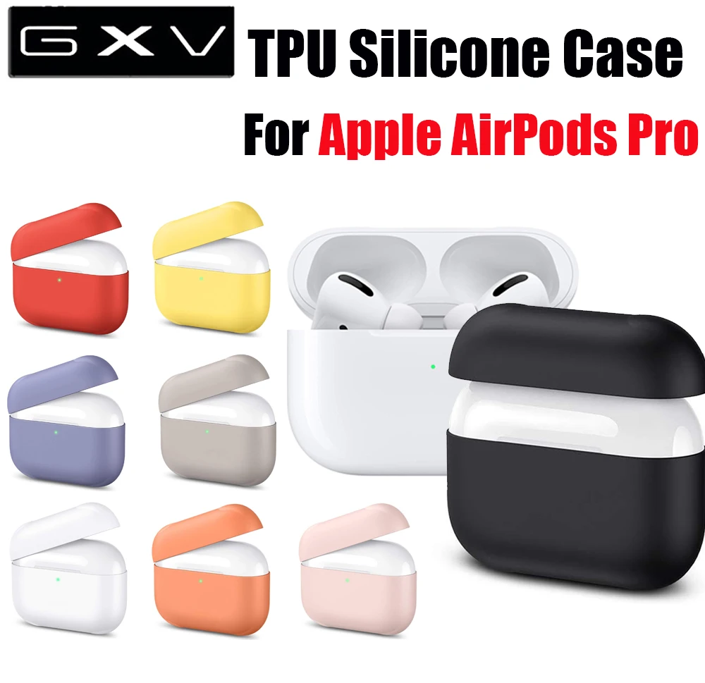 ТПУ защитный силиконовый чехол для AirPods Pro Чехол Hingeless тонкий ударопрочный и