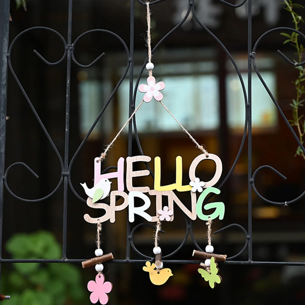 Деревянный кулон с буквенным знаком &quotПасха&quot Декоративный HELLO весенний