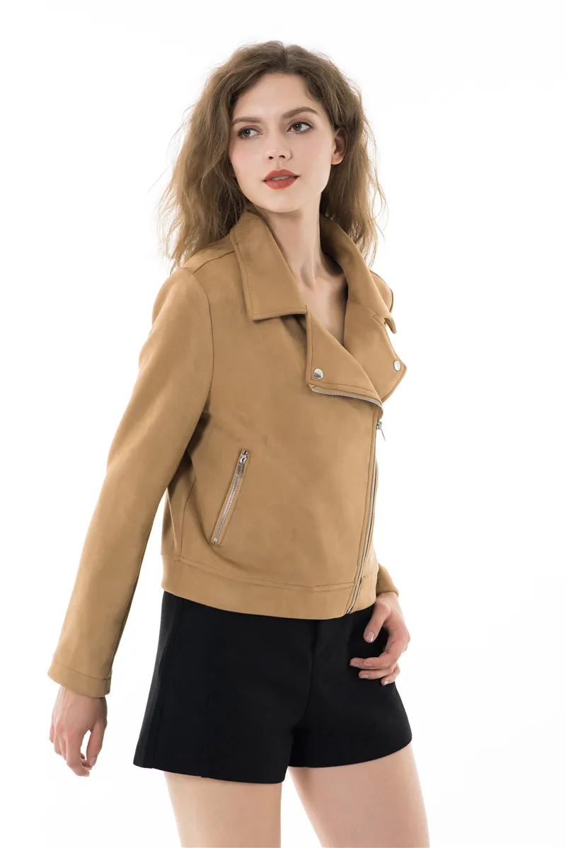 Леопардовый замшевый Кожаный Блейзер пальто для женщин 2019 модная женская