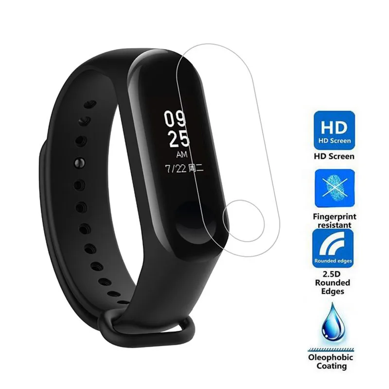 3 шт Защитная пленка для Xiaomi Mi Band 4 умный Браслет полная защита экрана