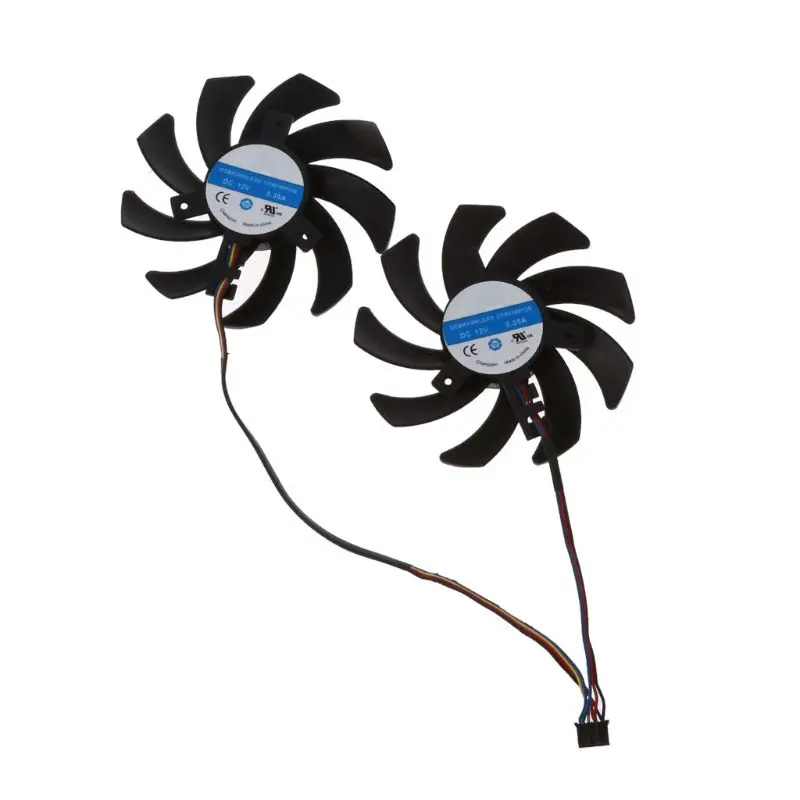 2 шт./компл. Новый CF9010H12S RX 480/470 VGA Охладитель GPU Графический вентилятор для XFX R9 390X/390