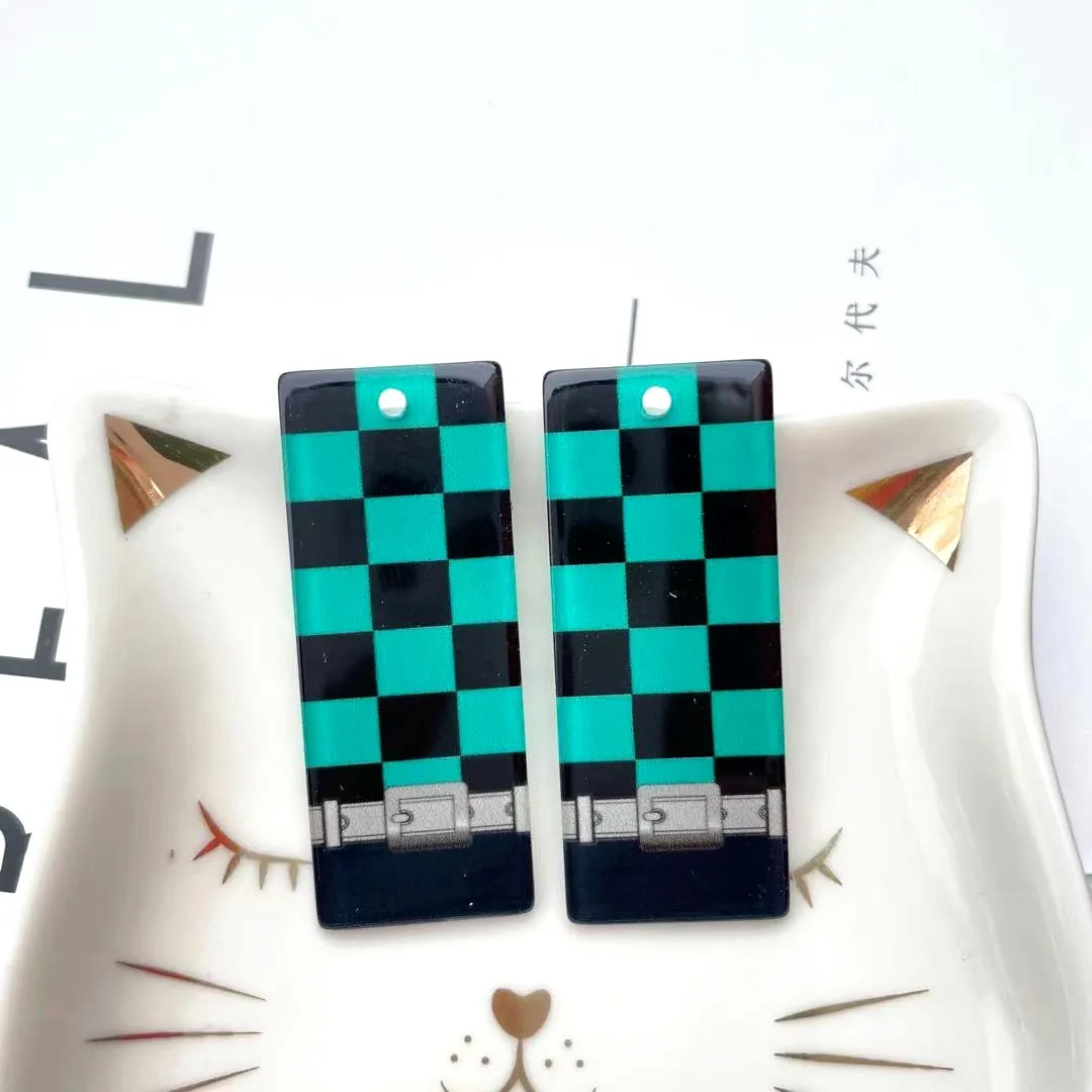 Акриловые Подвески 45*18 мм для самостоятельной сборки с лезвием из искусственных