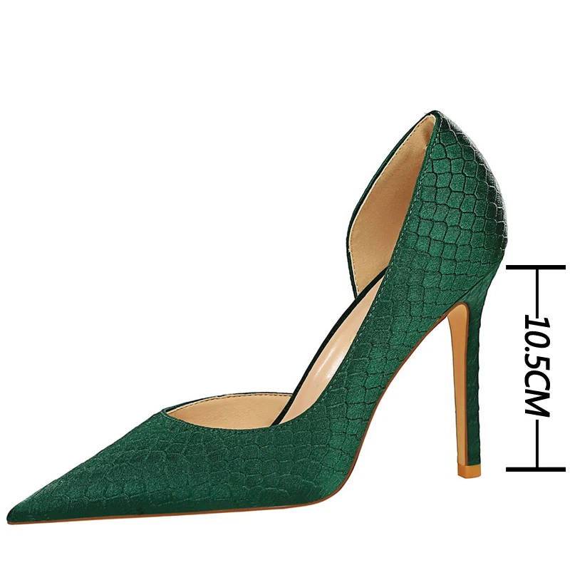 BIGTREE Shoes New Snake Pattern Women Pumps Sexy High Heels Party Stiletto Wedding Large Size Female | Обувь
