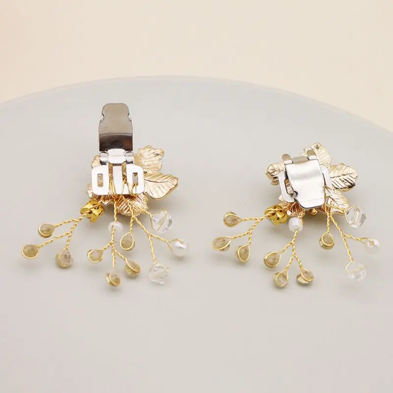 Обувь с зажимом и цветком Роскошная элегантная женская обувь сделай сам