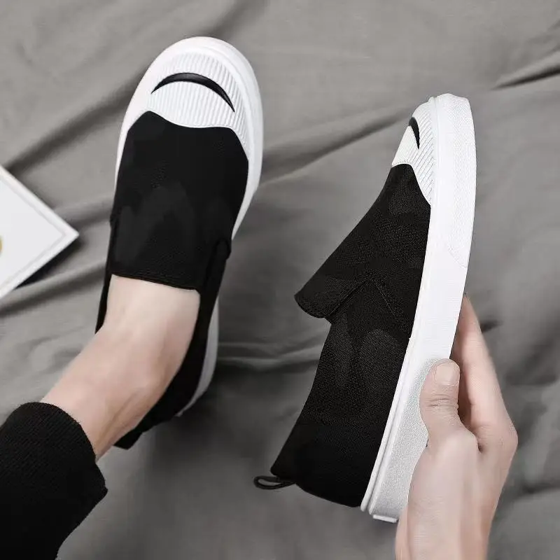 

Summer new style canvas shoes men's pedal lazy shoes Korean version of the trend board shoes casual men's shoes