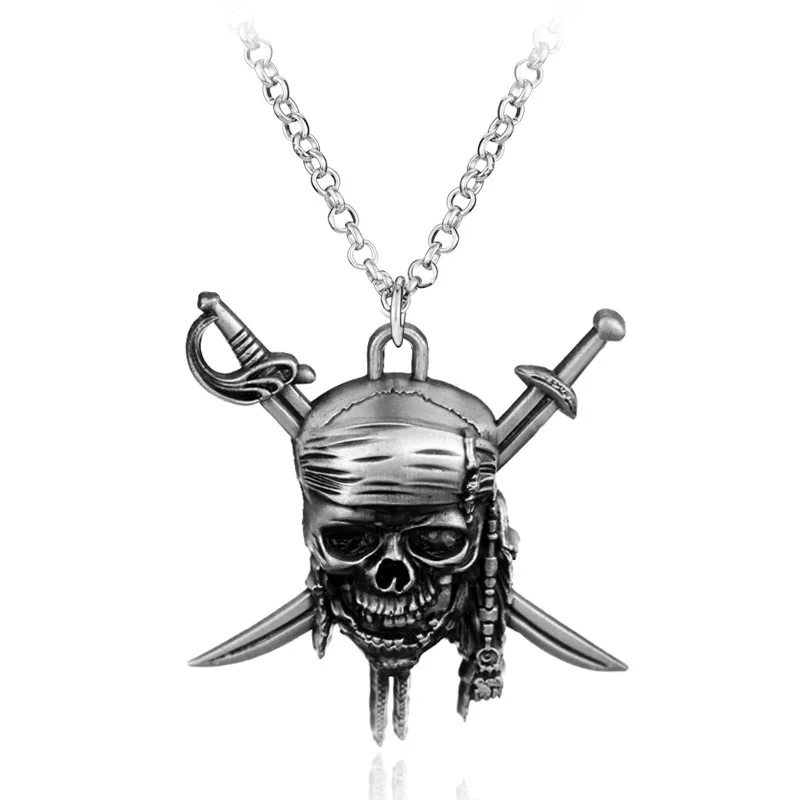 Новое ожерелье с изображением пиратов Карибского моря капитана Джека черепа