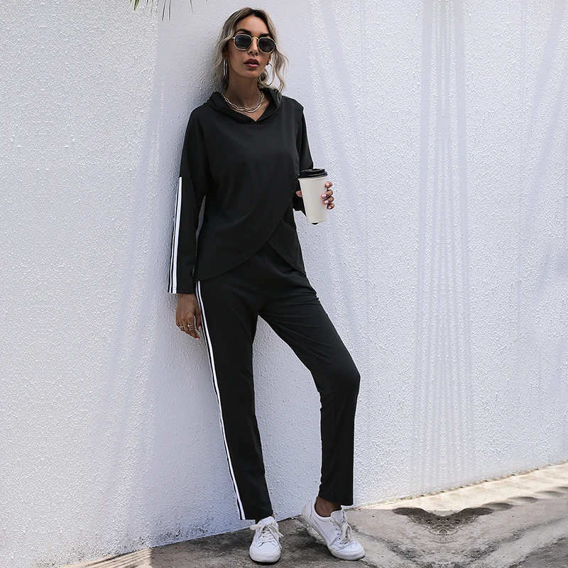 Хорошего качества в полоску платье из хлопка модный спортивный костюм для