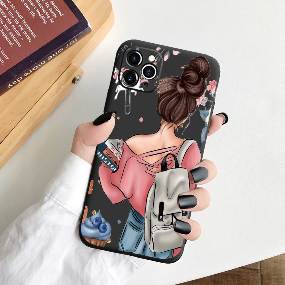 

Модный мягкий чехол из ТПУ для Apple iPhone 11 XS XR X Case For iPhone 12 6 7 8 Plus SE 2020 12 Pro Max Case Happyness Mom Baby