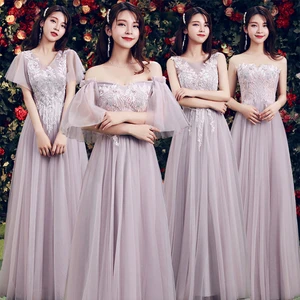 Bridesmaid dresses 2020 sister skirts long bridesmaids group girlfriends small dress thin party graduation evening dress women Bridesmaid dresses 2020 sister skirts long bridesmaids group girlfriends small dress thin party graduation evening dress women