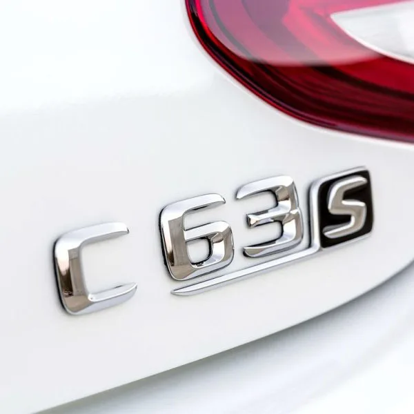 1X C63S 3D эмблема АБС V8 BITURBO задний хромированный значок индивидуальная модификация