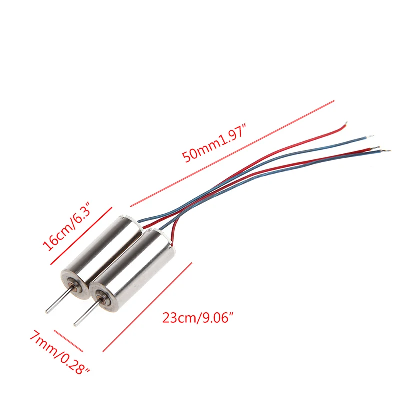 

2Pcs DIY DC 3.7V 50000RPM 716 Hollow Cup Motor Coreless Motor for RC Model Toy Q6PD