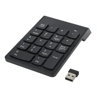 numeric keypad18 keys wireless usb number pad keyboard with 2 4g mini usb numeric receiver for laptop desktop pc notebook