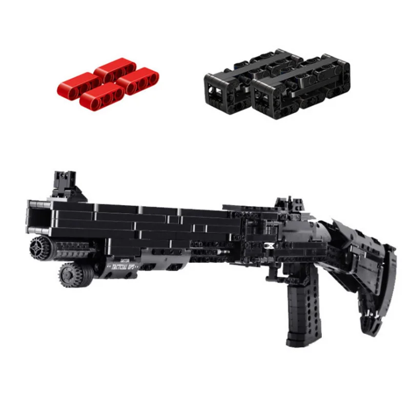 

IN STOCK NO BOX 14003 burnery M4 shotgun building block gun model children's birthday gift support drop shipping 1061PCS
