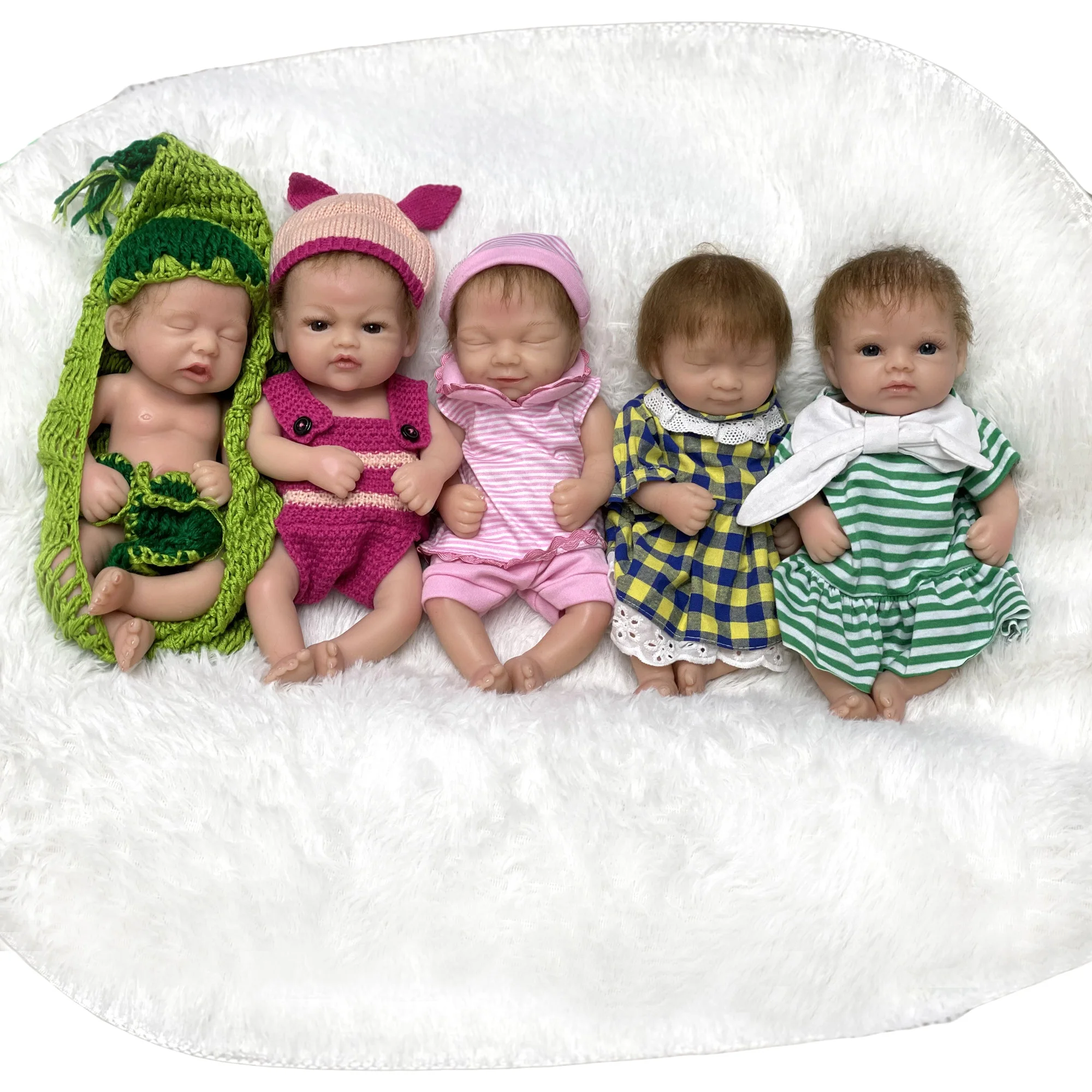 Полноразмерная платиновая силиконовая кукла адольли Реборн 12 дюймов