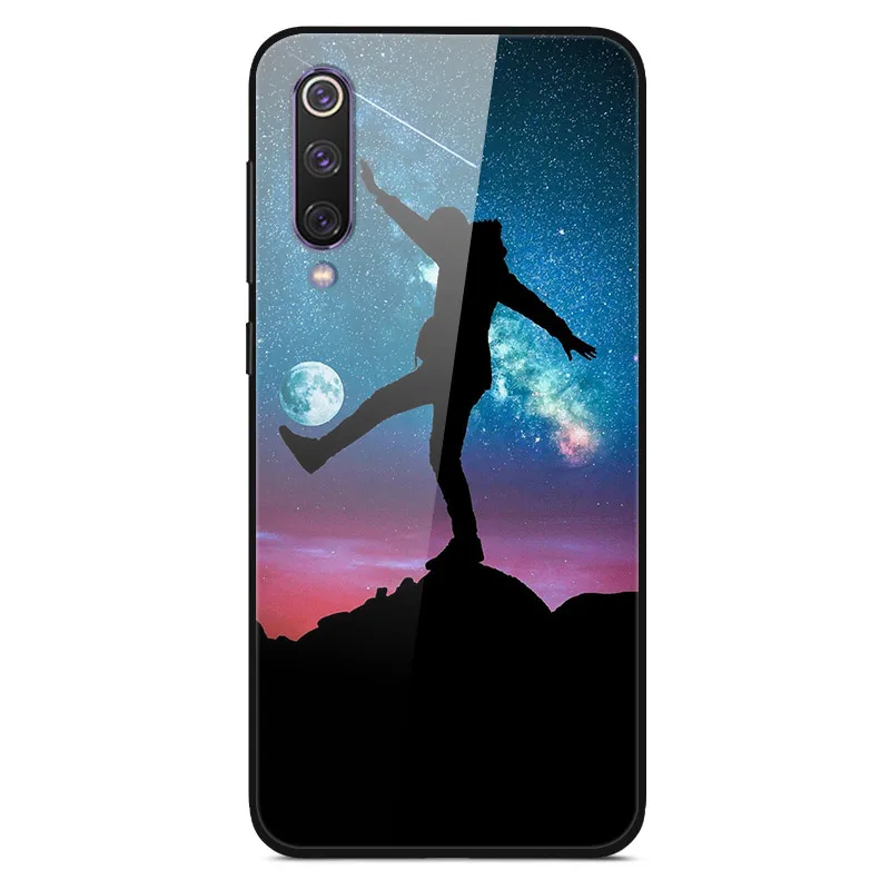 Для Xiaomi mi 9 mi 9 SE чехол из закаленного стекла жесткий чехол для телефона для Xiao mi Xiomi mi 9 SE mi 9 T mi 9 T Pro TPU бампер чехол s - Цвет: 53