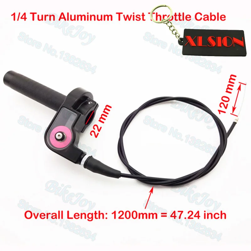 1/4 Поворотный Алюминиевый Твист дроссельной заслонки W кабель для 125cc 140cc 150cc 200cc
