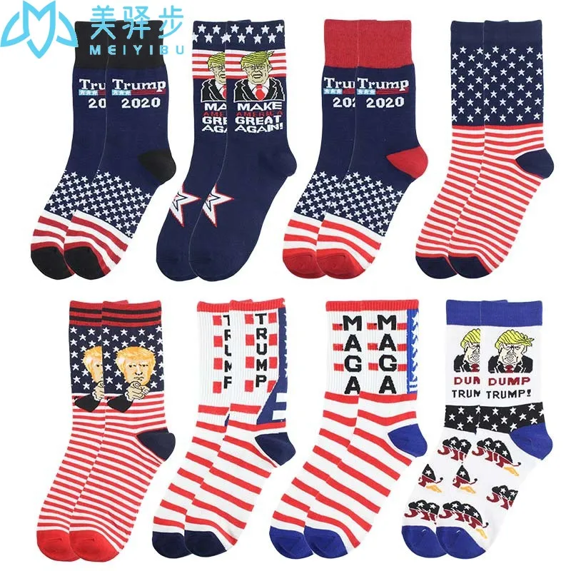12 Pairs Per SetTRUMP Sock Wholesale Manufacture Donald Trump Sock