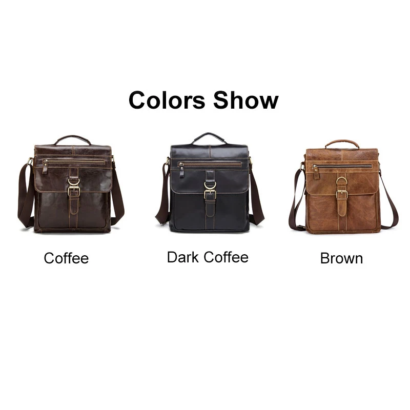 Сумка мессенджер MVA мужская с верхней ручкой саквояж на плечо из натуральной кожи