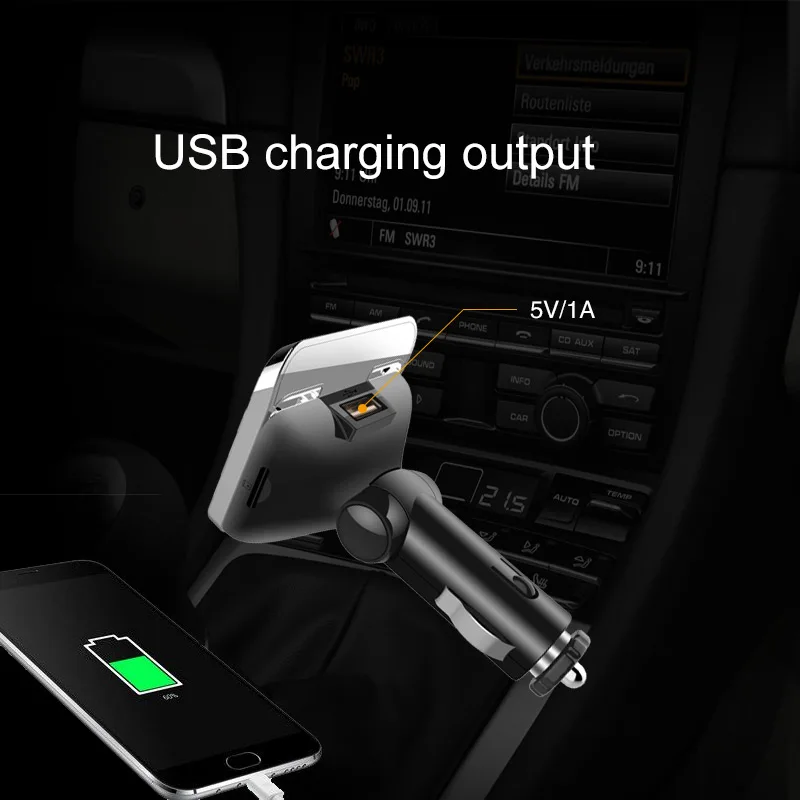 USB зарядное устройство fm передатчик FM12B автомобильный комплект Bluetooth