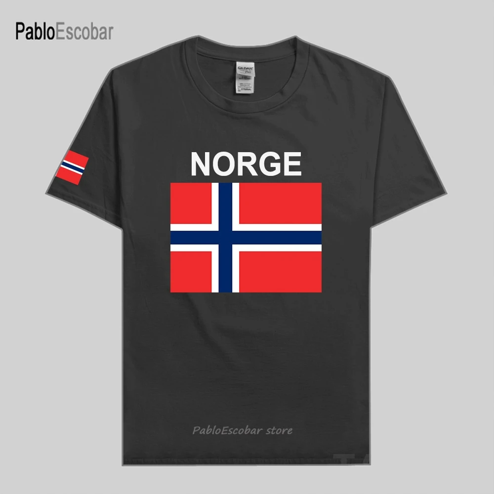 Норвежская Norge Мужская футболка Джерси национальной команды хлопковая