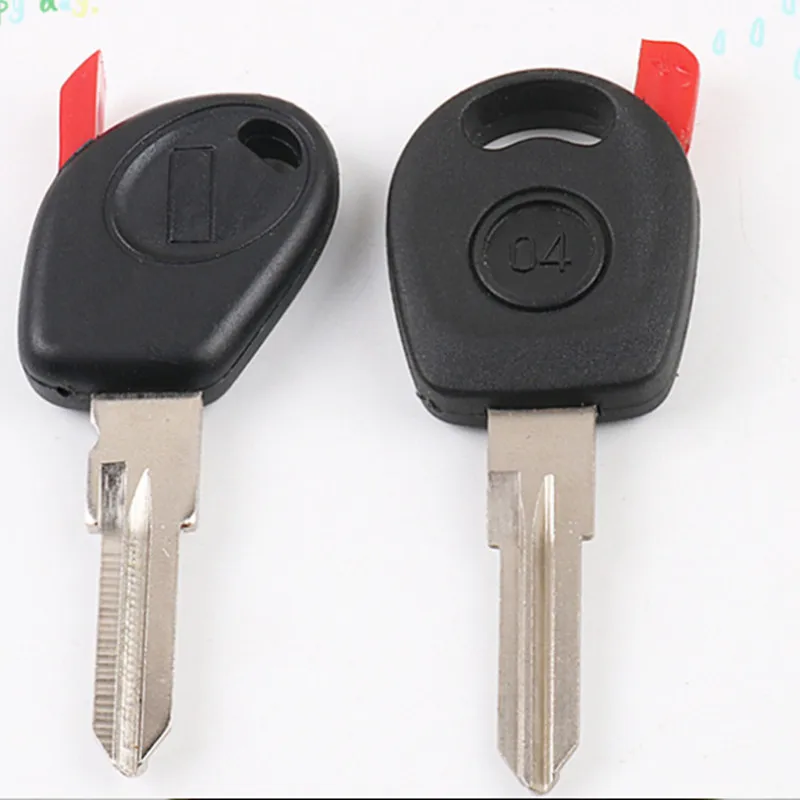 

DAKATU 30pcs Blank Transponder car key shell case for Fiat Stilo Punto Seicento replacement key fob case cover