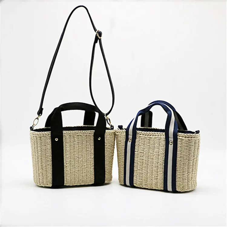 Соломенные пляжные сумки женские сумки из ротанга женские сумки Bolso Paja дорожная сумка-торба, карманы Mujer