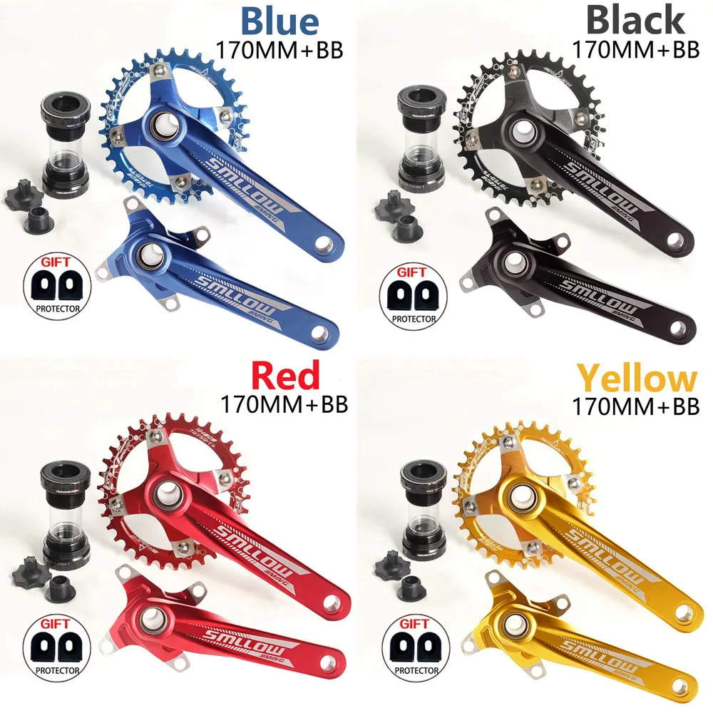 

104BCD 34T 170mm Aluminum Bike Crankset Sprocket Mountain Bicycle Bottom Bracket Crank MTB Bike Spare Part