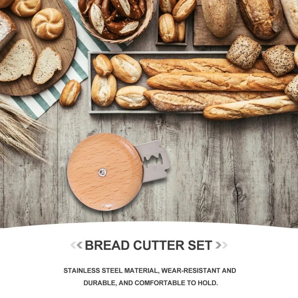 

1 Set tainless Steel Bread Cutter Practical Cake Shovel Pizza Cutter with Blades