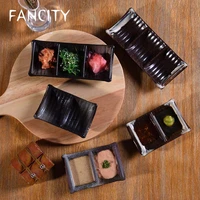 fancity creative japanese style small dishes gridded dishes snack dishes household dishes seasoning dishes dipping saucers