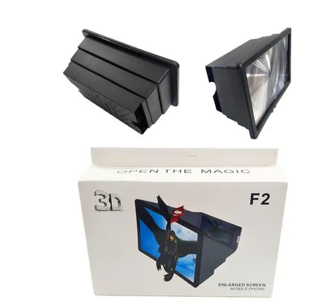 Увеличивающий 3D-экран F2 мобильный телефон увеличивающий лупу проектор для