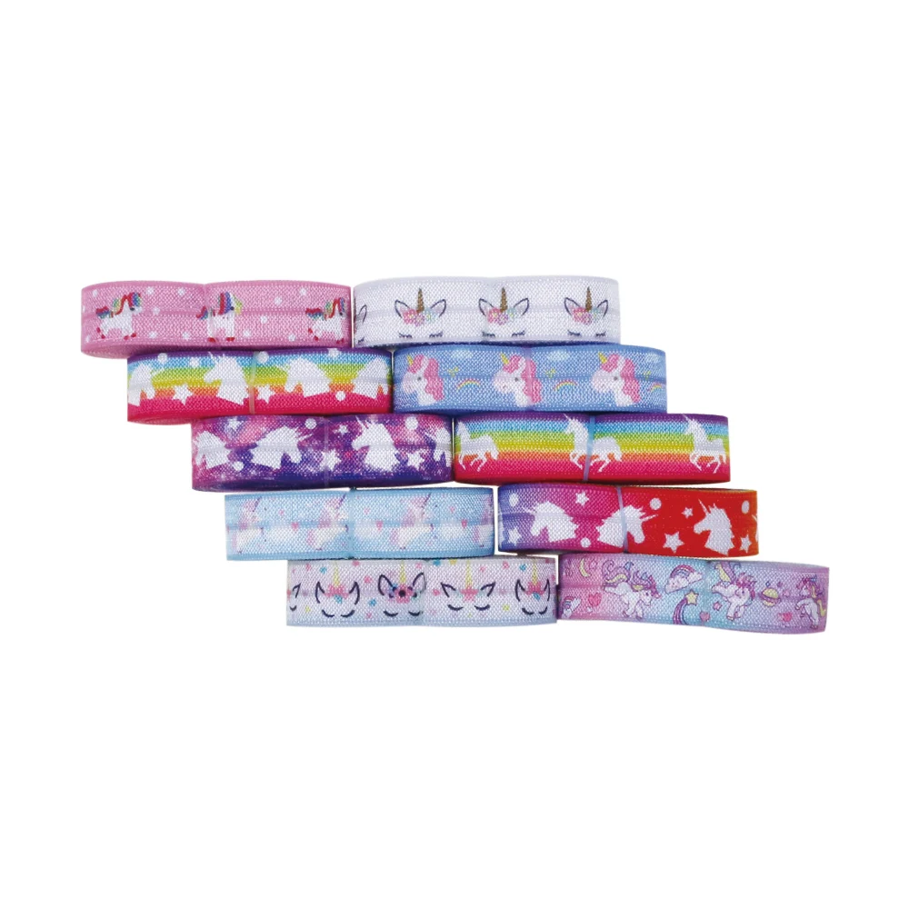 Горячая Распродажа 5/8 дюйма (16 мм) теплопередающая эластичная Радужная лента с