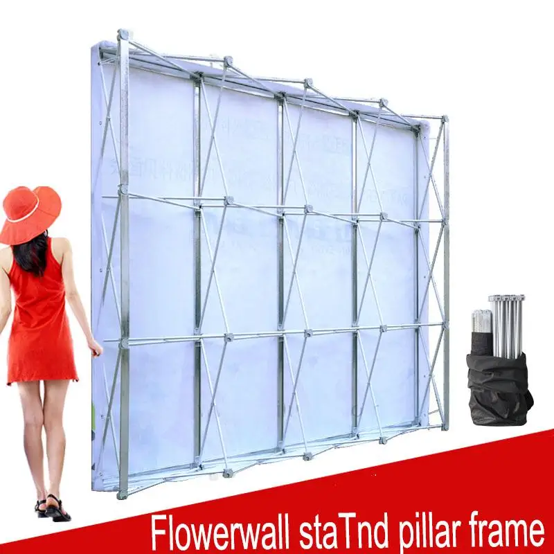 2M*2M Exhibition Display Stand Aluminum Folding Stand Pillar Frame for Wedding Flower Wall Backdrop Decoration Advertising Show