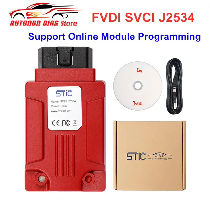 FVDI J2534 автомобильный диагностический инструмент SVCI J2534 поддержка протокола SAE J1850 онлайн модуль программирования лучше, чем ELM327 ELS27