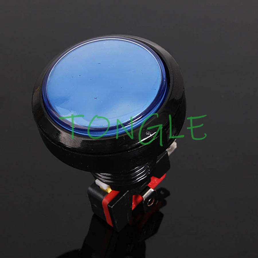 10 шт. 45 мм Кнопка аркадная светодиодный микро переключатель 5 В/12 В питания