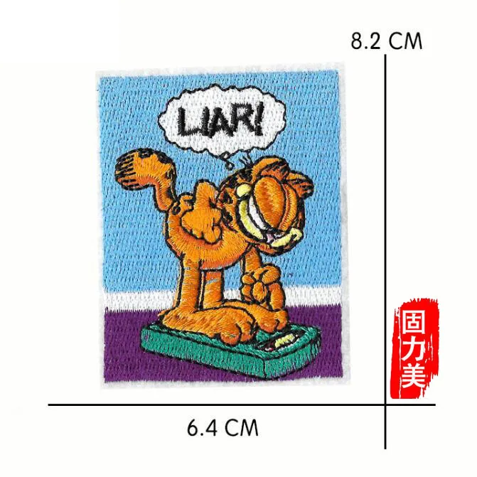 5 шт. Мультяшные тканевые наклейки с котом маленькие пластыри оранжевым толстым