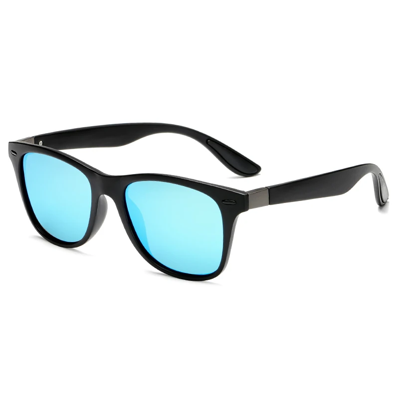 P21black blue Фирменный дизайн, Классические поляризованные солнцезащитные очки для мужчин и женщин, для вождения, квадратная оправа, солнцезащитные очки, мужские очки, UV400 Oculos De Sol - Цвет линз: P21black blue