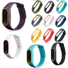 Ремешок силиконовый для Xiaomi Mi Band 2, сменный цветной браслет из ТПУ для Mi Band 2