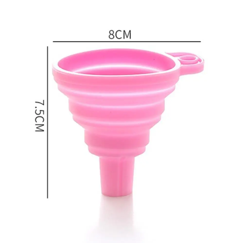Портативная силиконовая складная Мини воронка телескопическая бутылка для