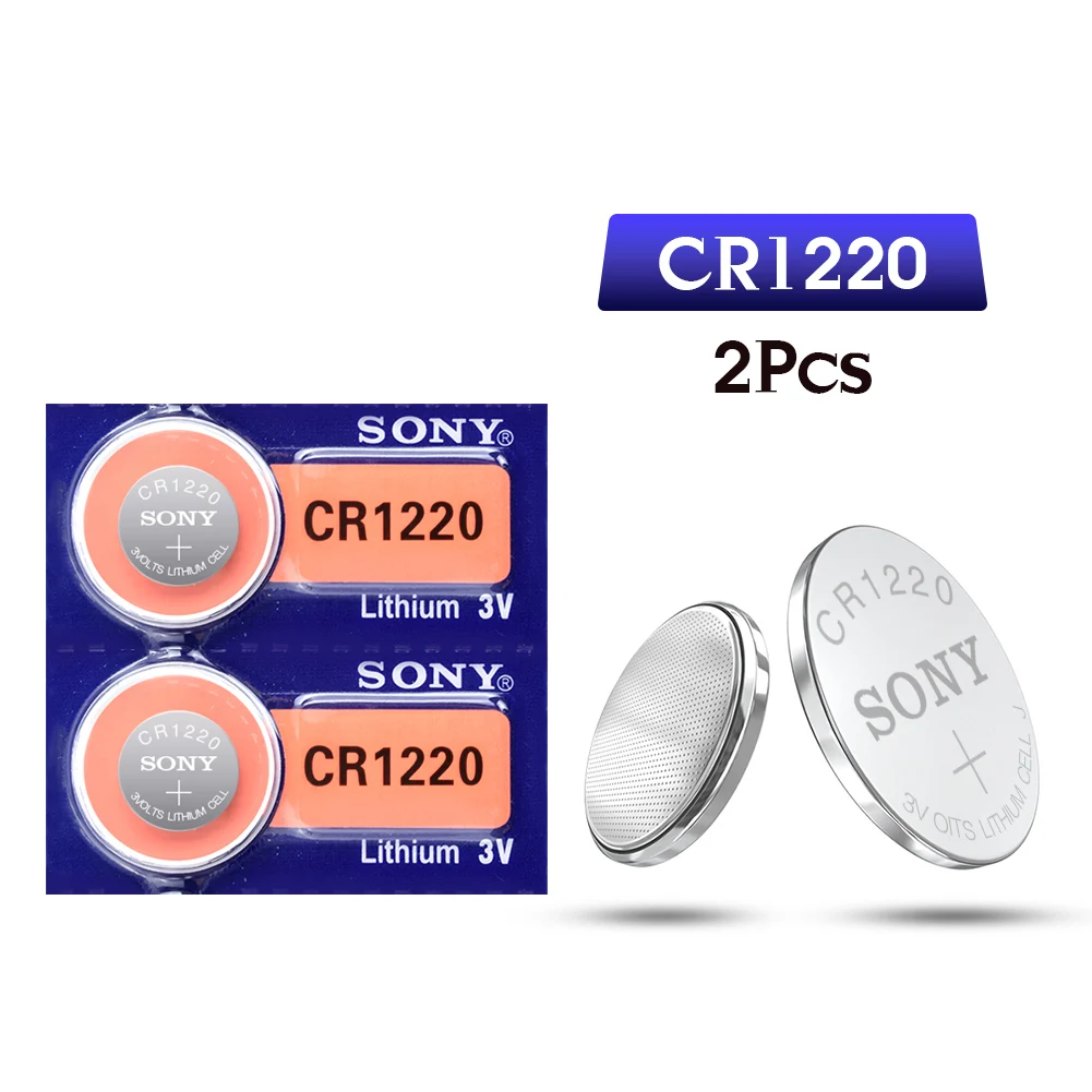 2 шт./лот оригинал для SONY CR1220 кнопочные аккумуляторы CR 1220 3V литиевая монета