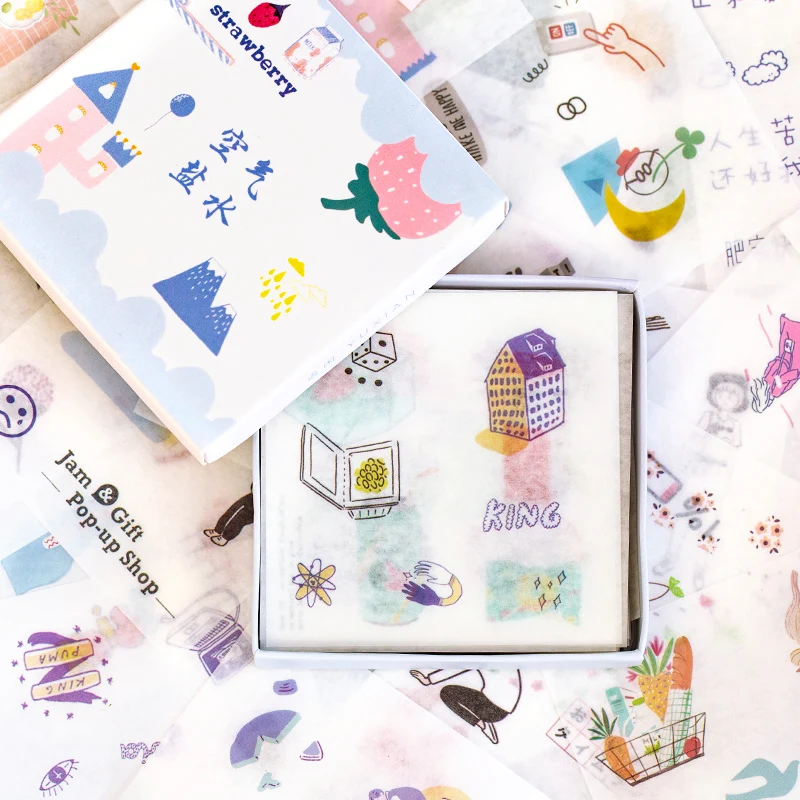 50 листов/лот милый КИТ Медузы каваи стикер украшения наклейки для скрапбукинга