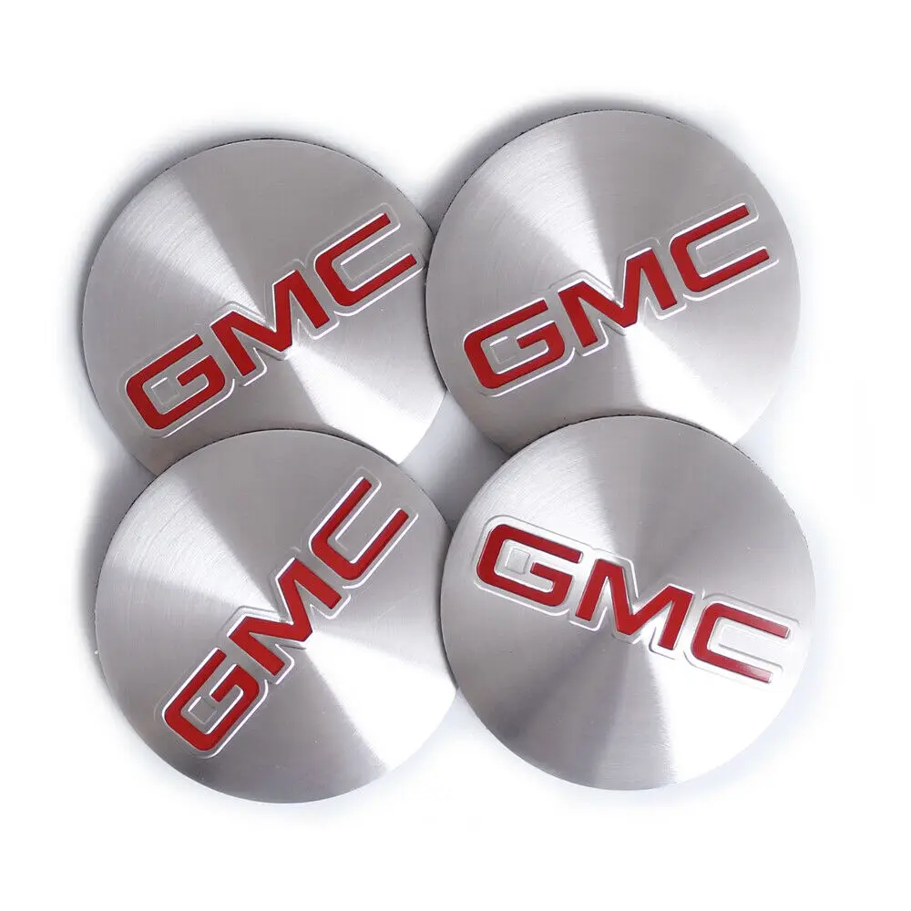 

4pcs 56mm Aluminum Sheet Epoxy 56mm Car Wheel Center Hub Sticker for GMC