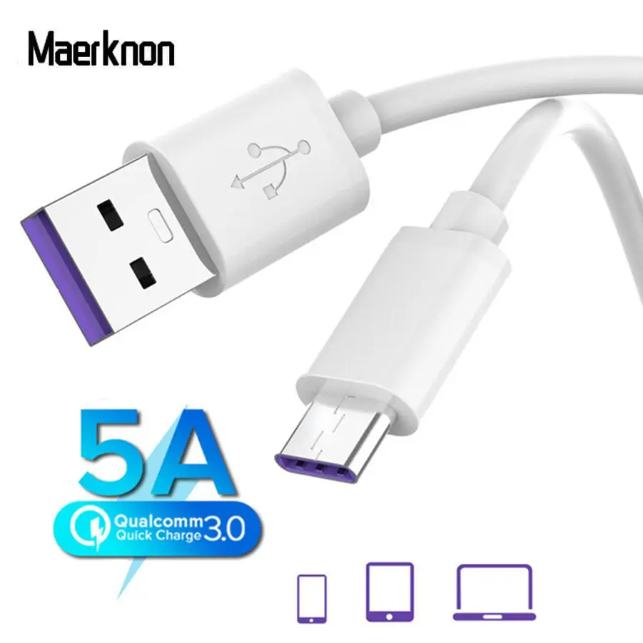 USB C type-C кабель 5A супер зарядный кабель для передачи данных USBC зарядное устройство для huawei P30 P20 samsung Xiaomi кабели для зарядки мобильных телефонов